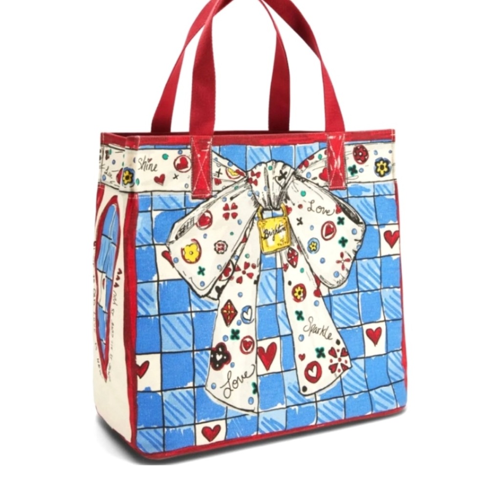 Brighton "Love Sparkle" canvas tote bag designed by Tom Clancy NWOT